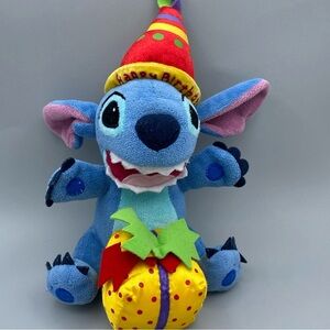 Disney Store Lilo & Stitch Blue Plush Happy Birthday‎ Party Hat Gift Present